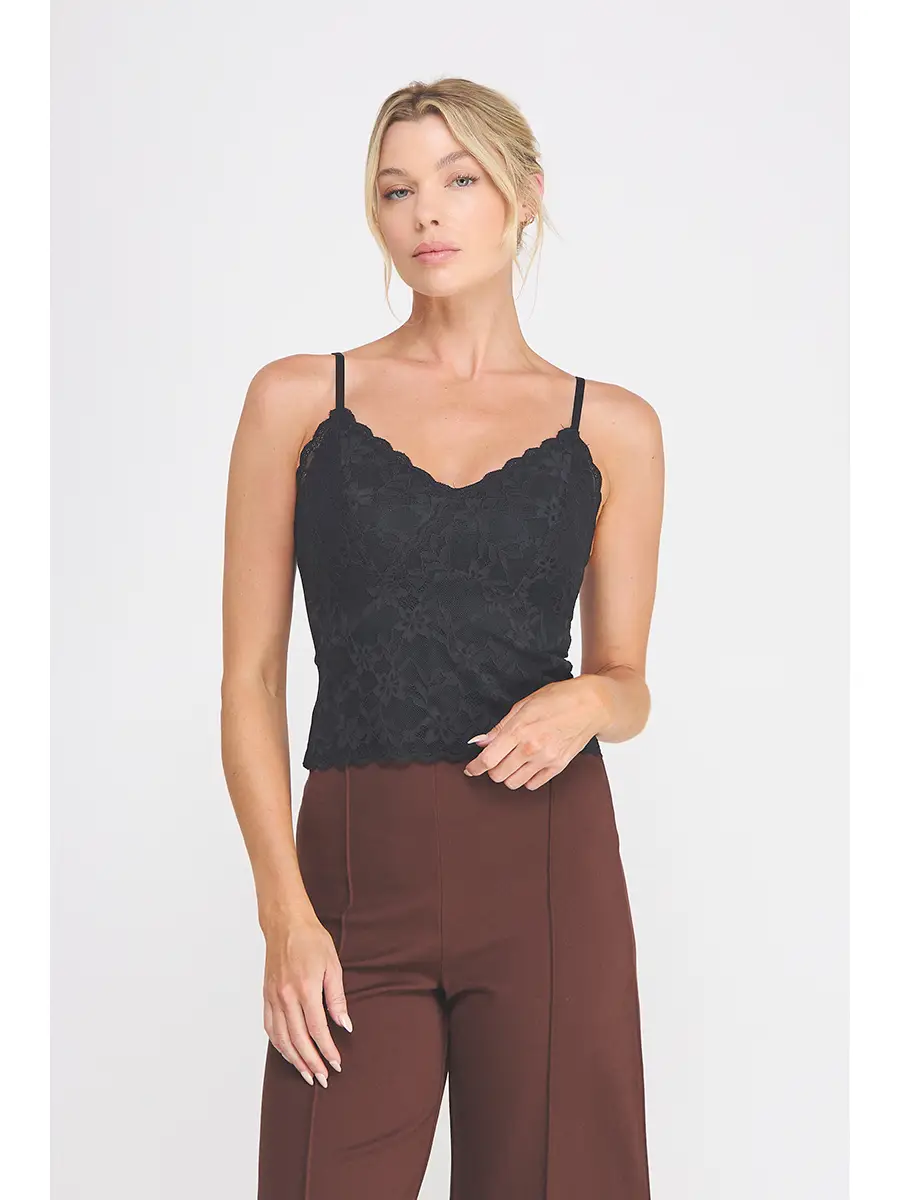 Floral Lace Cami Bralette