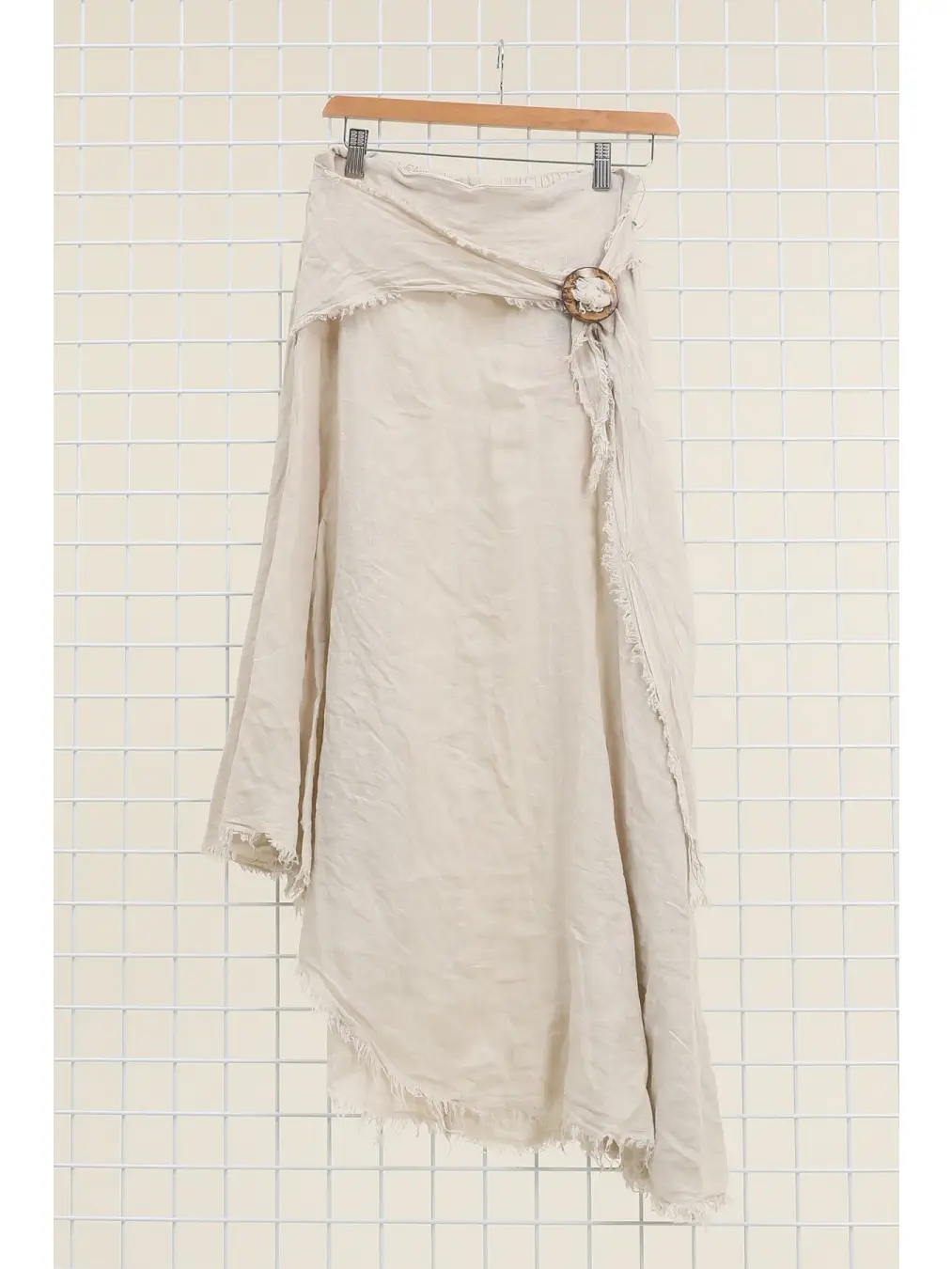 Linen Skirt w/Drawstrings