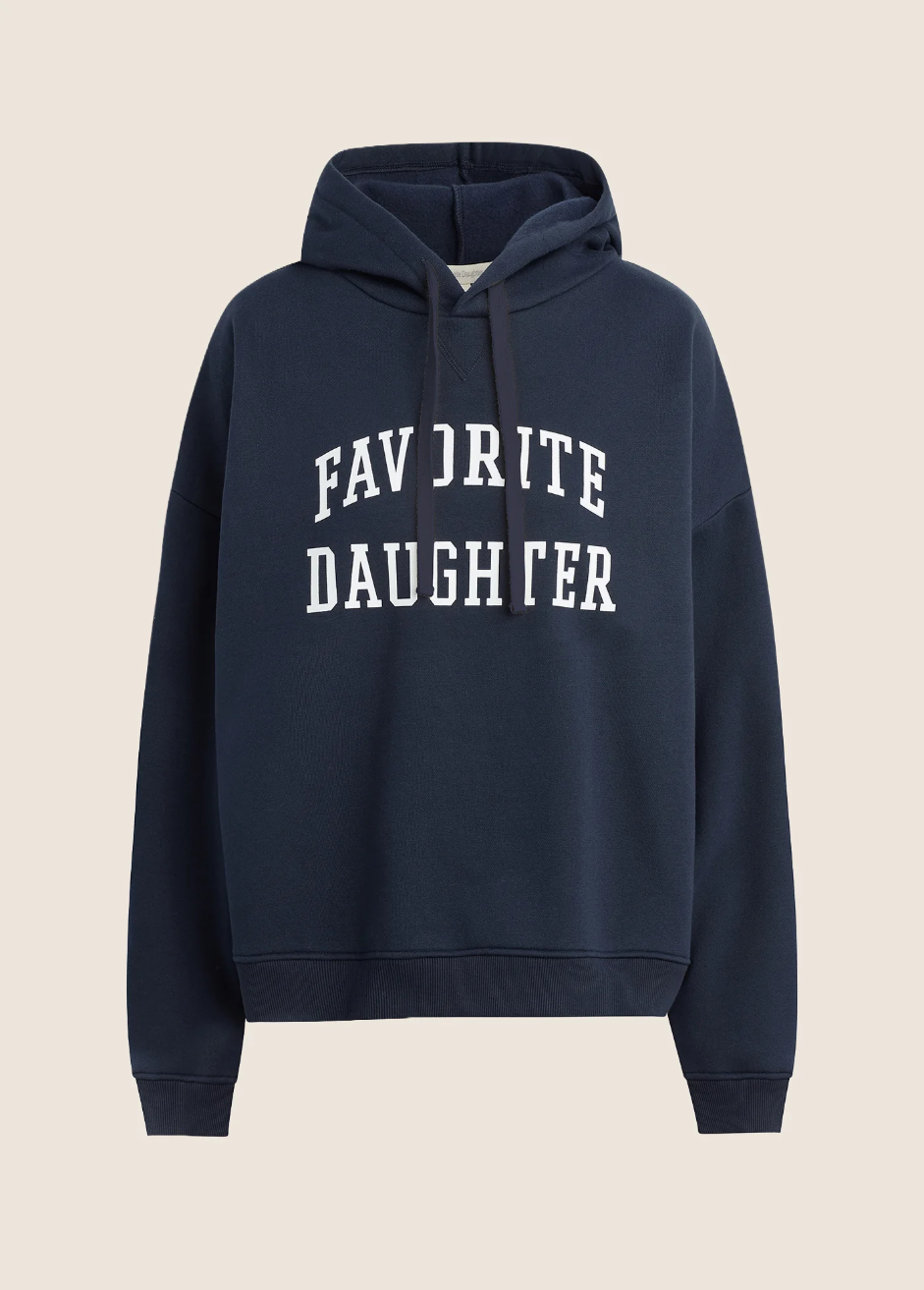 The Collegiate Hoodie - Navy/White