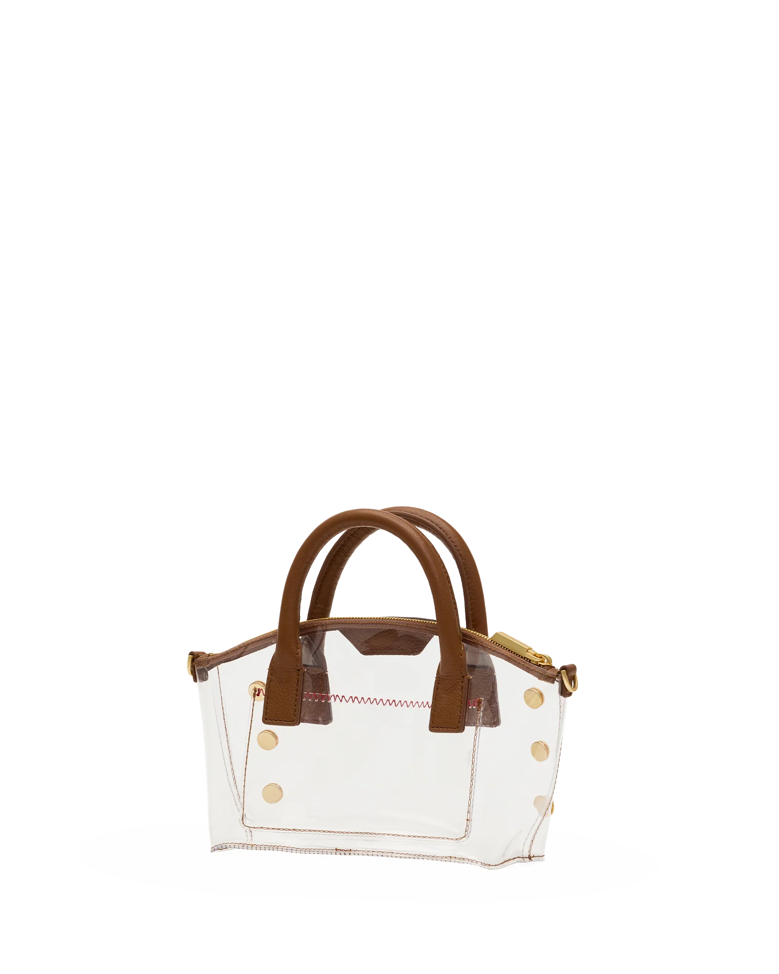 Hammitt Paula Clear - Mahogany Pebble/Brushed Gold