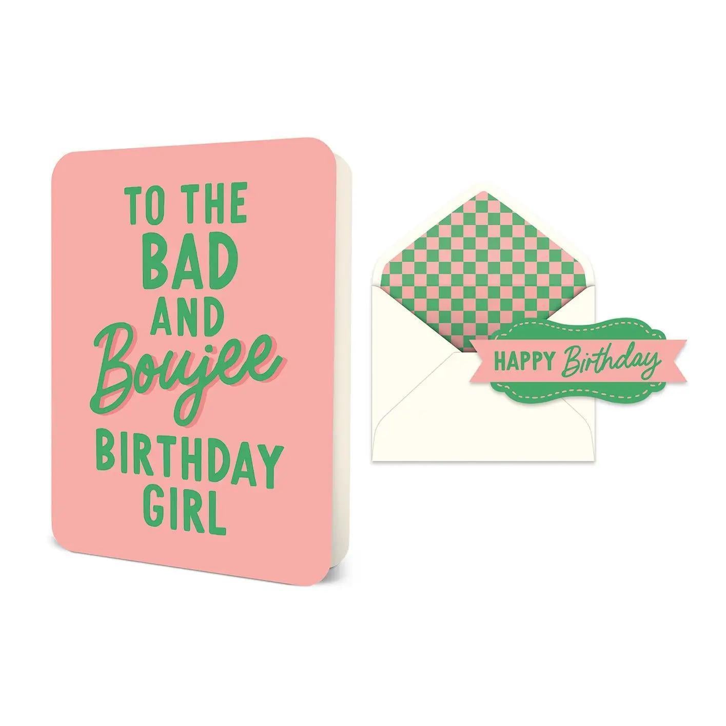 Birthday Greeting Card – Bad & Boujee