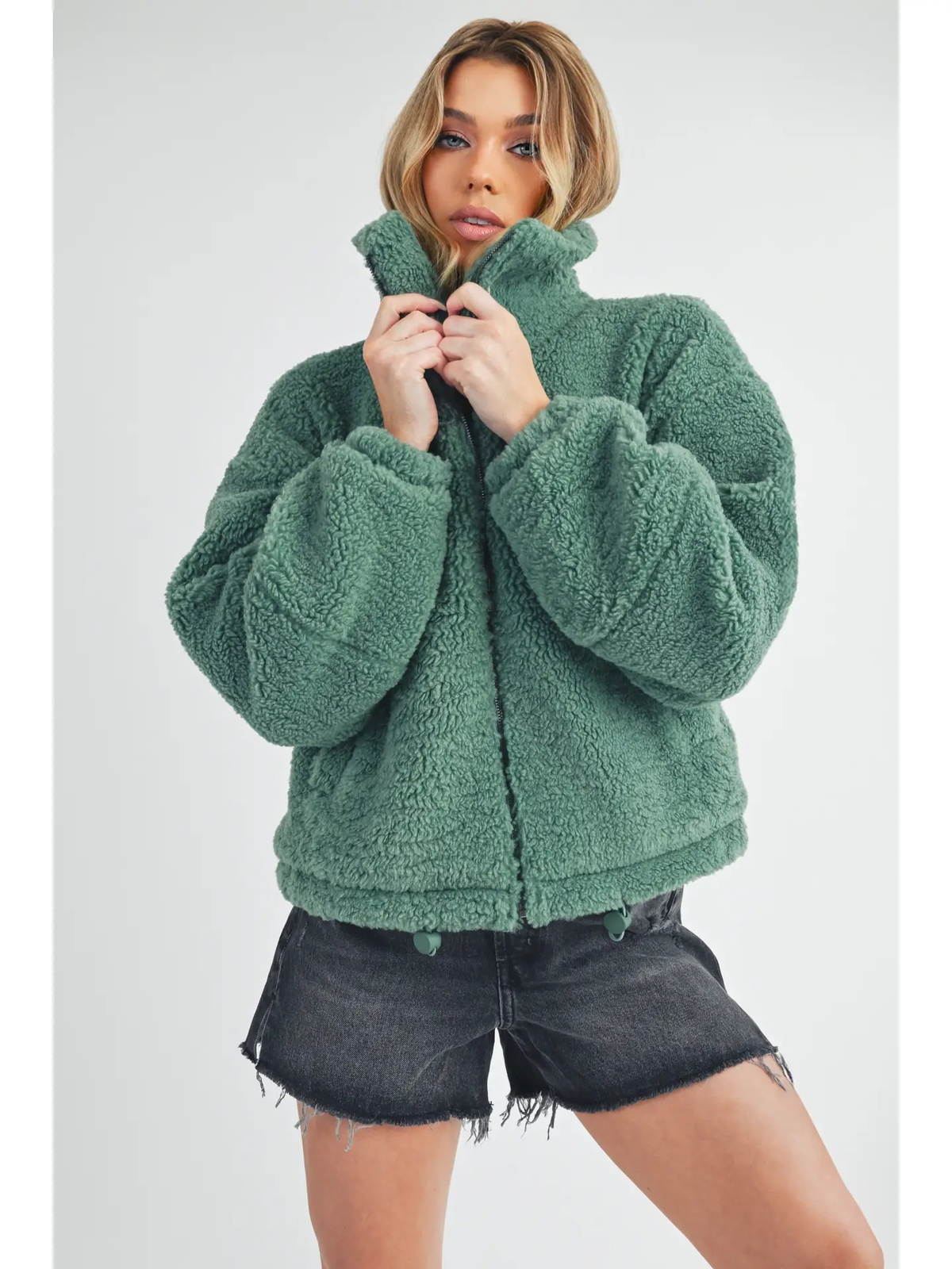 Kaori Jacket - Silver Jade