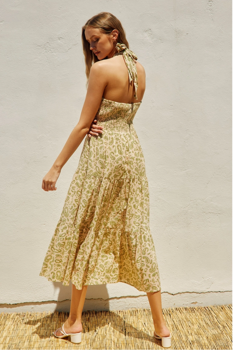 Dress Forum Lucky Charm Halter Tiered Dress - Back View