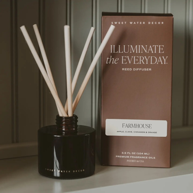 Sweet Water Decor Farmhouse Reed Diffuser - Fall Decor & Gifts