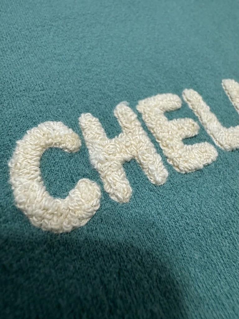 Chenille Unisex Crew - Chelanigans in Off White