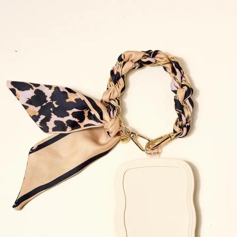 The Darling Effect Call Me Later Phone Scarf Cheetah