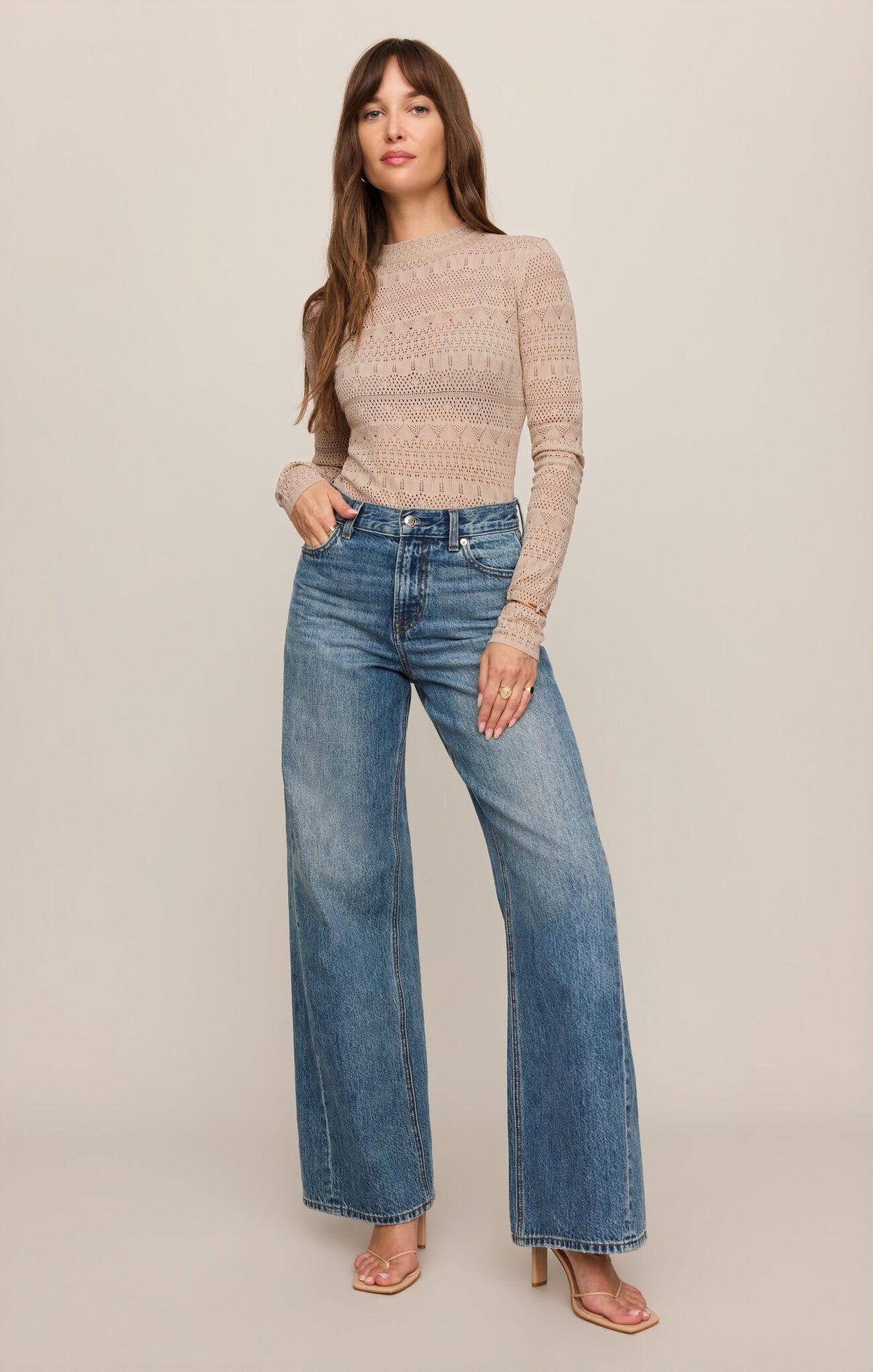 Avery Sweater Top - Soft Ecru