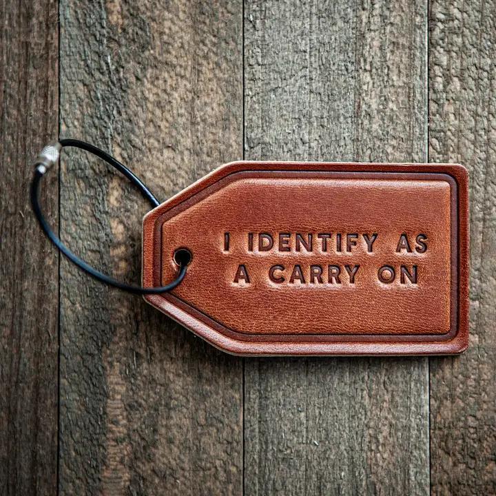 Sugarhouse Leather Luggage Tag