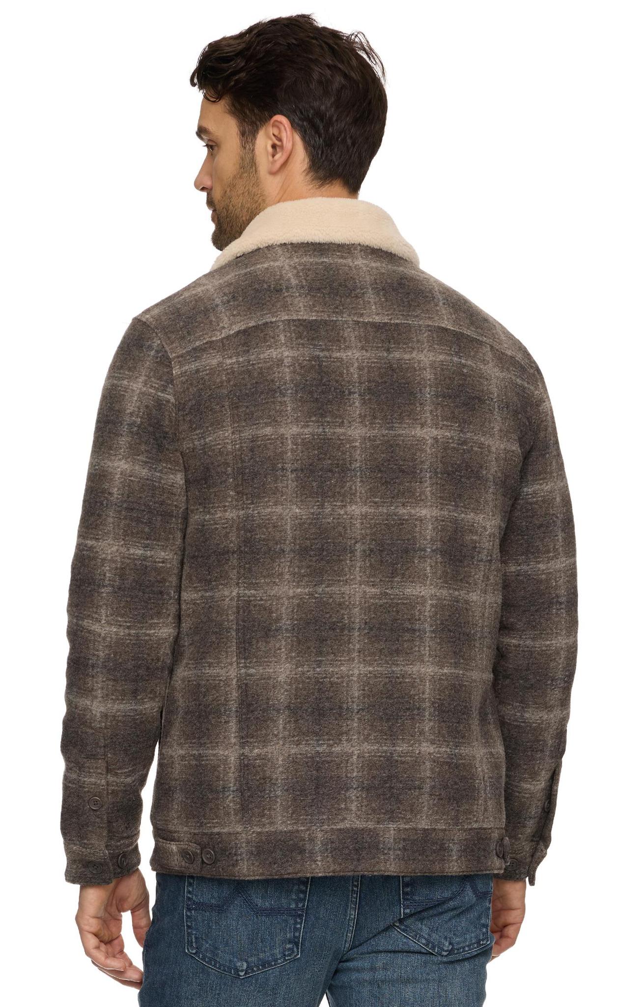 Brookwood Sherpa Lined Jacket - Brown/Cream