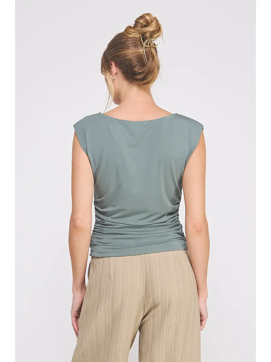 Sleeveless Scrunch Top
