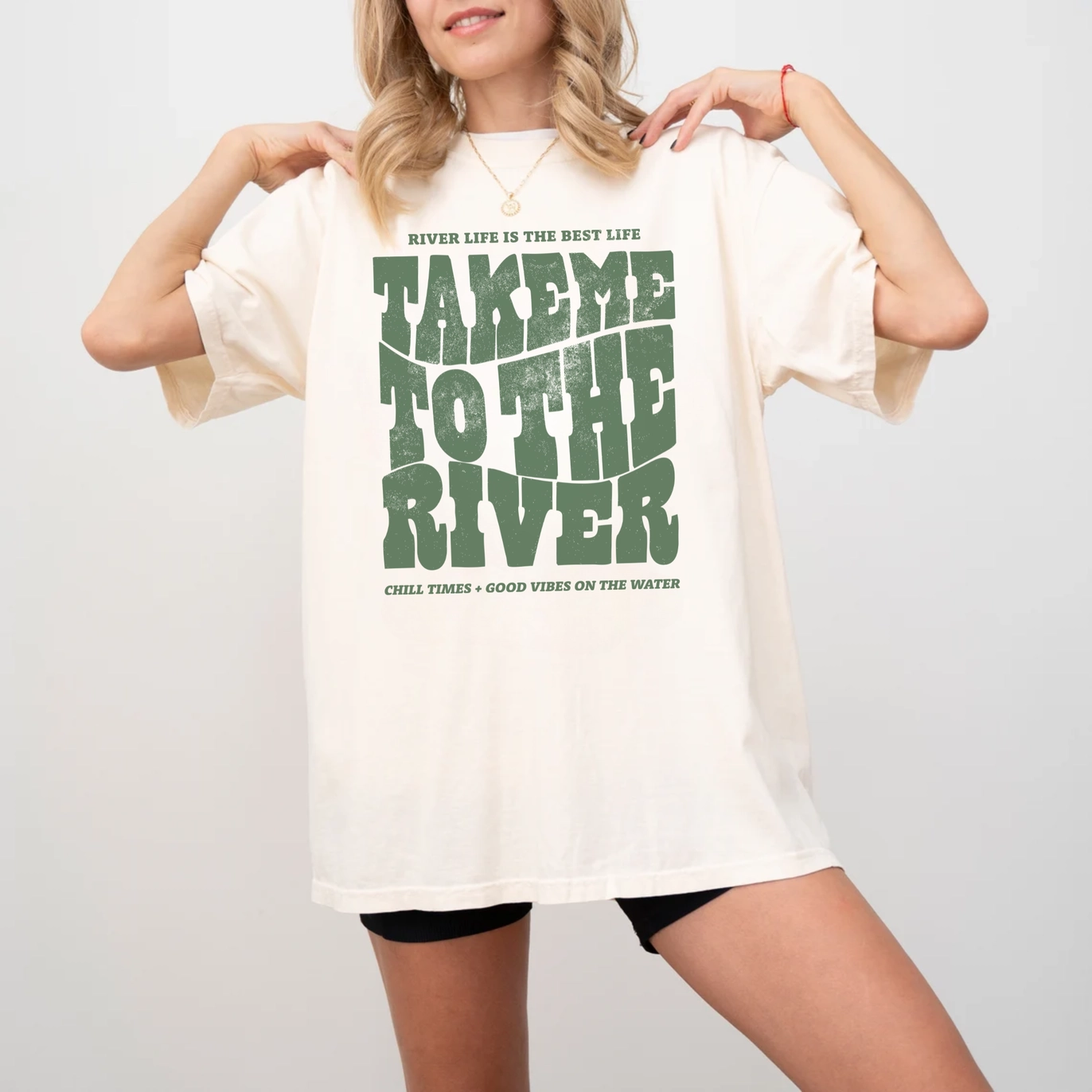 Take Me To the River T Shirt - Ivory