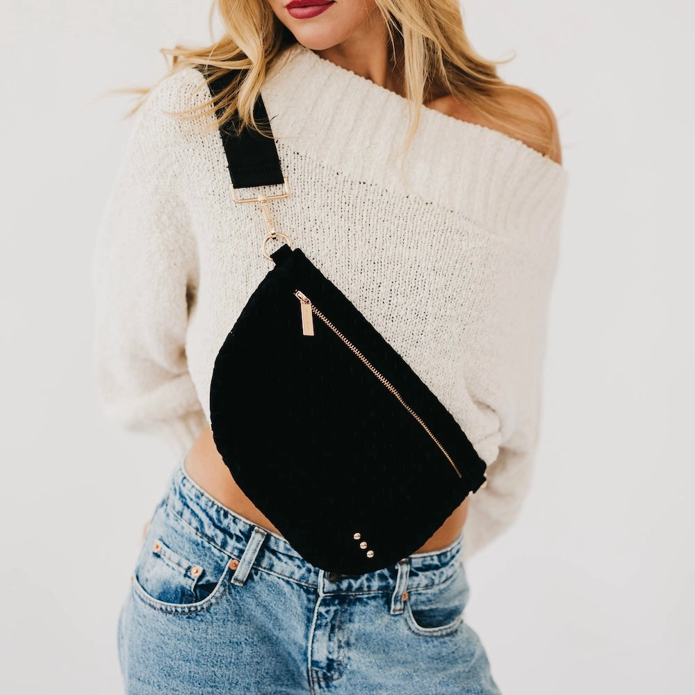 Suede Westlyn Woven Bum Bag