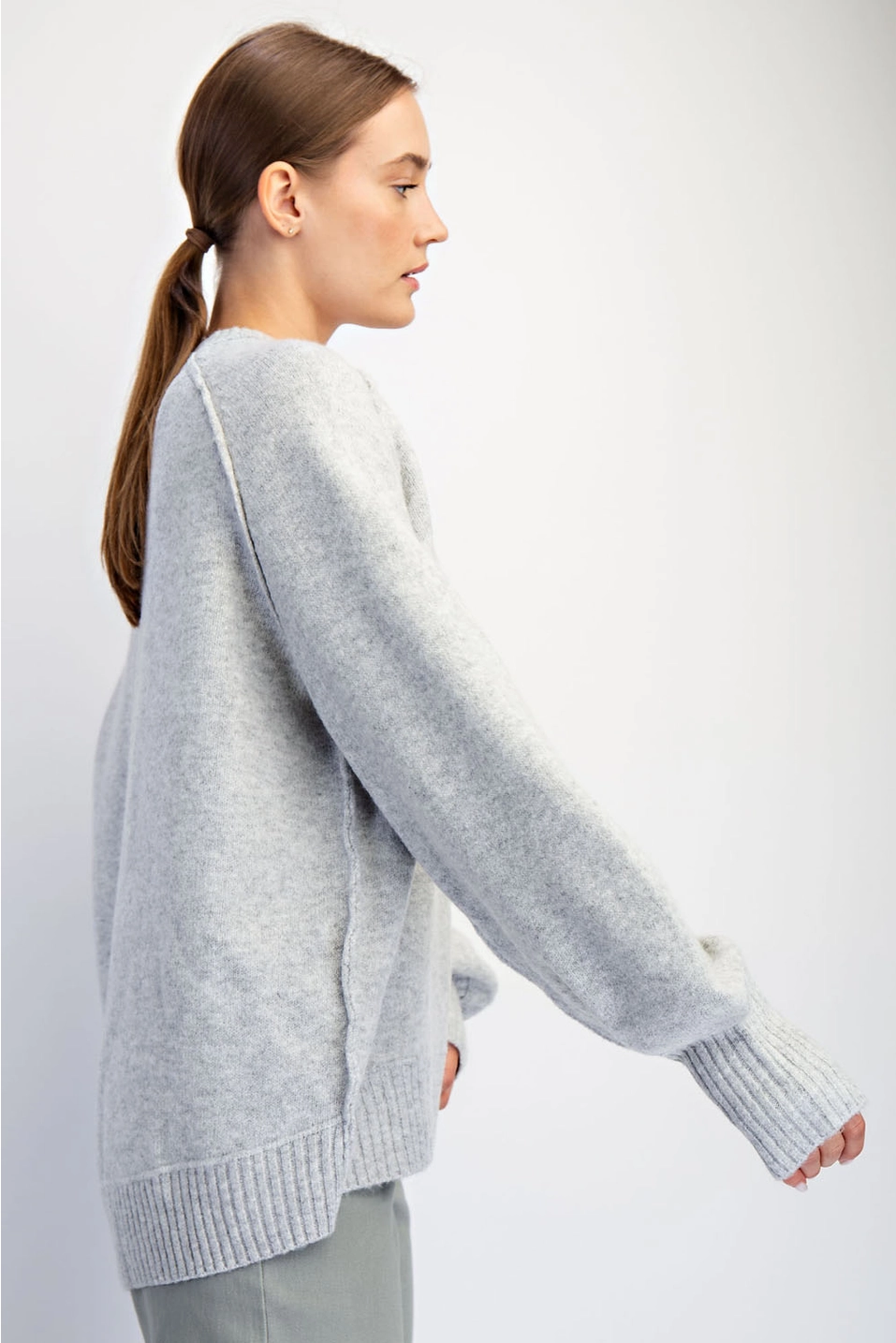 Oversized V-Neck Sweater