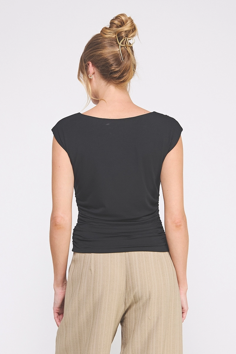 Sleeveless Scrunch Top
