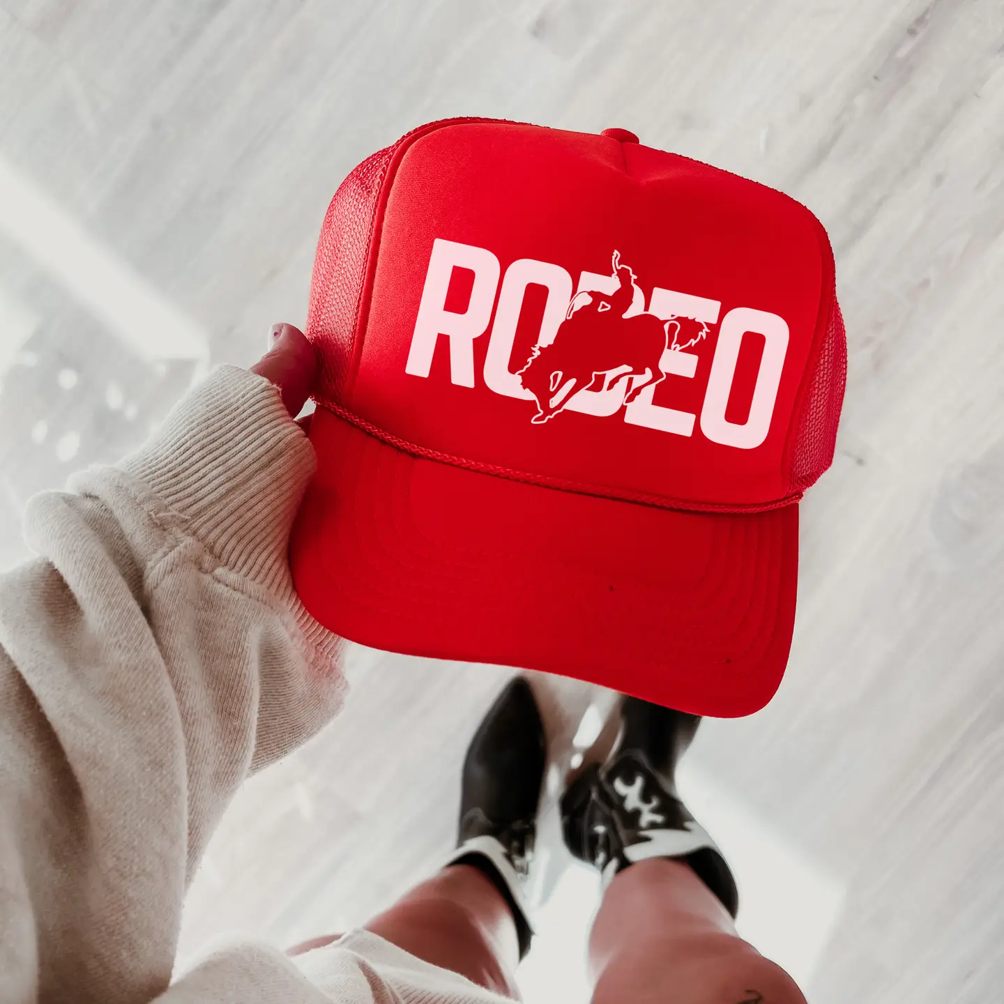 Rodeo Trucker Hat - Red