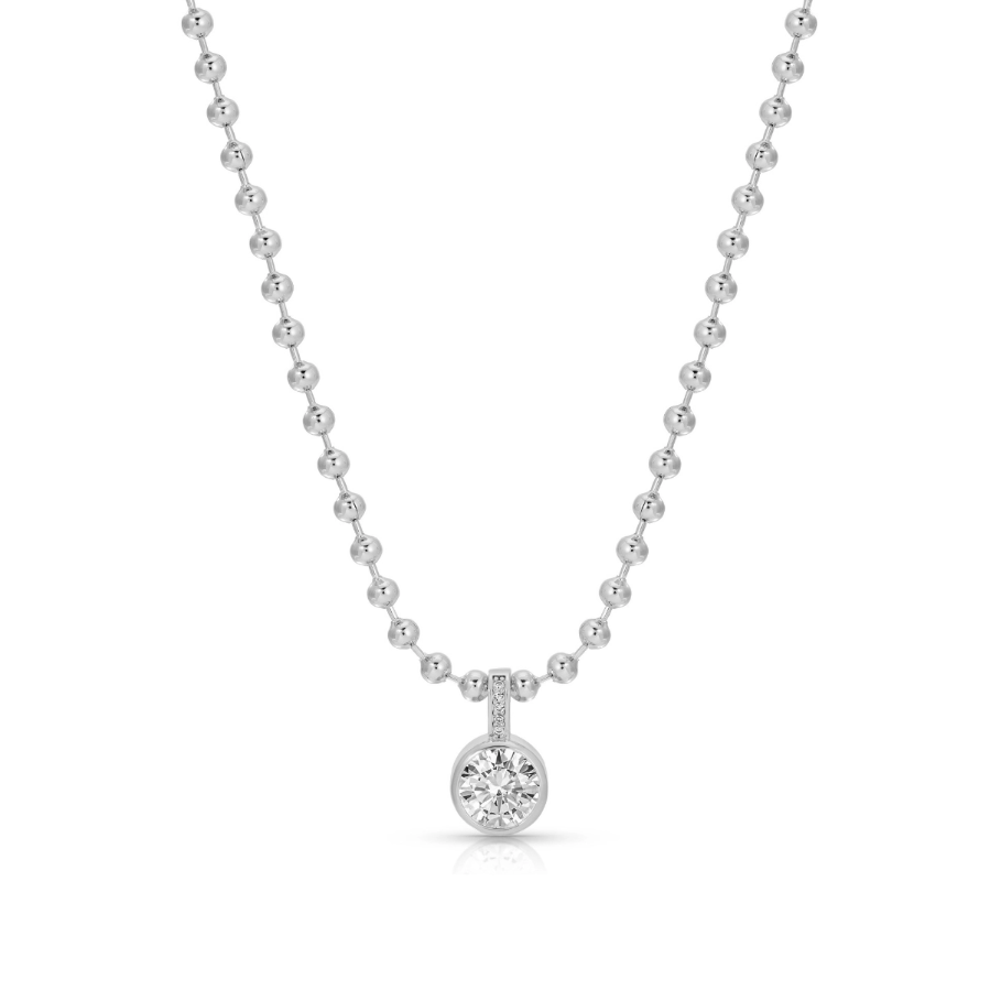 Bold in Style Cz Pendant Necklace