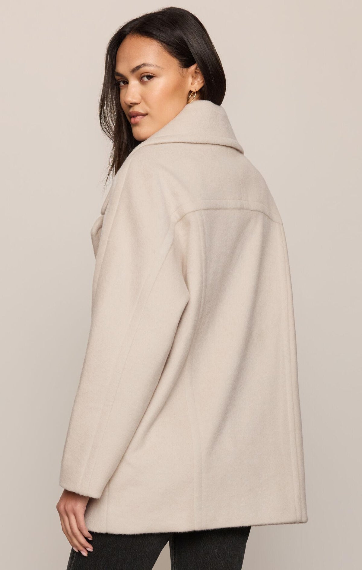 Imogen Cocoon Coat - Frosted Pearl