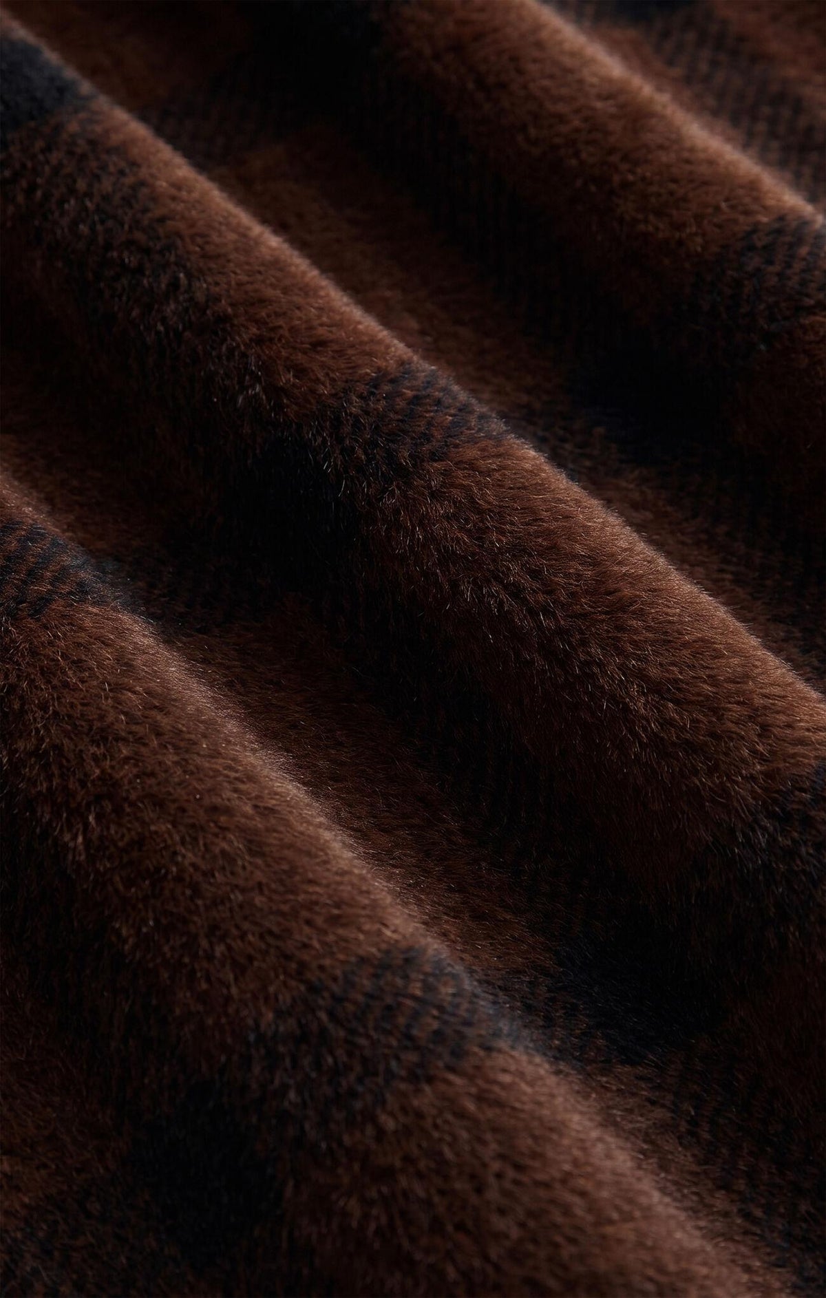 Crosby Plaid Cocoon Coat - Dark Chocolate