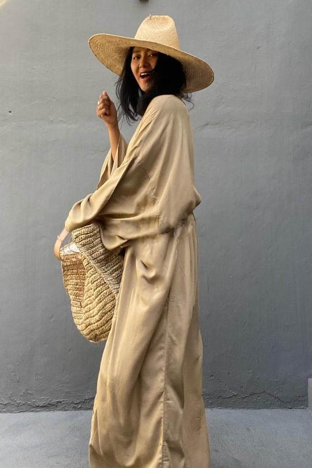 Loose Fit Long Cardigan Cover Up (One Size)