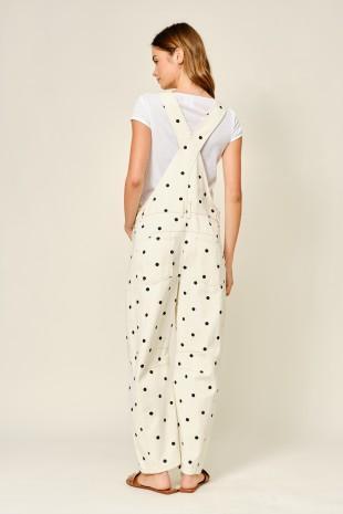 Slouchy Relax Fit Denim Overalls