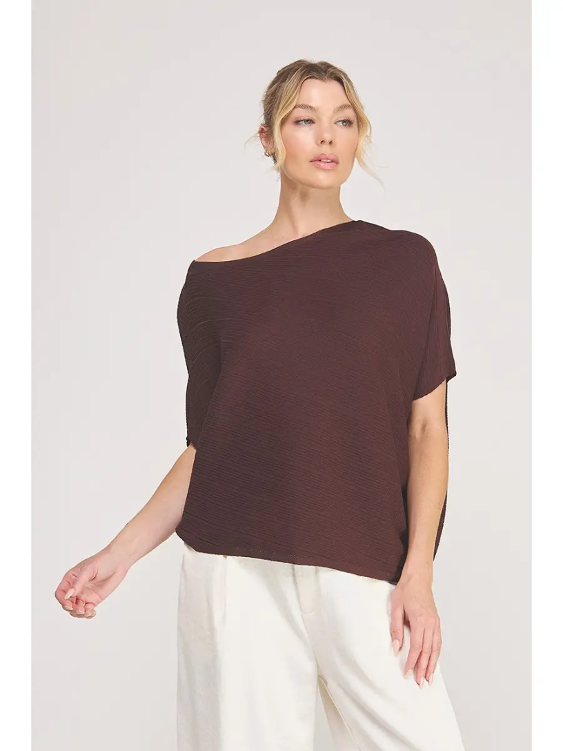 Knit Off Shoulder Top