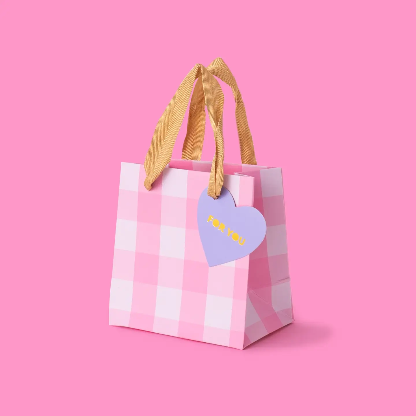 Gift Bags - Pink Gingham