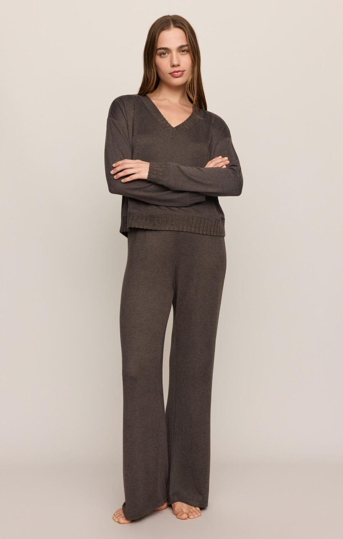 Dawn Smocked Pant - Cocoa Bean