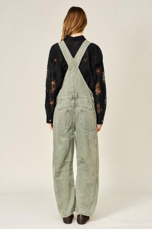 Slouchy Relax Fit Denim Overalls