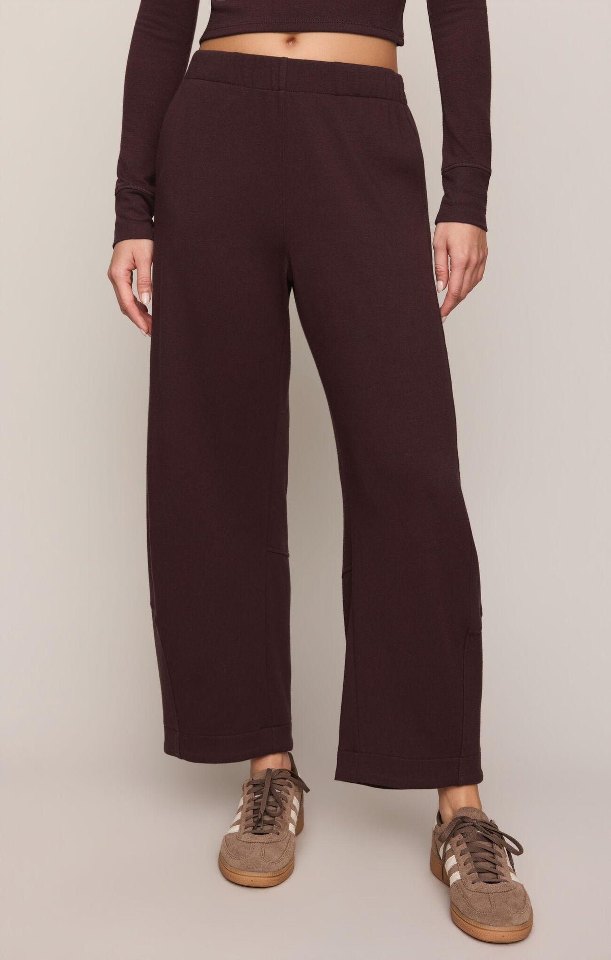 Neo Barrel Leg Pant - Berry Noir