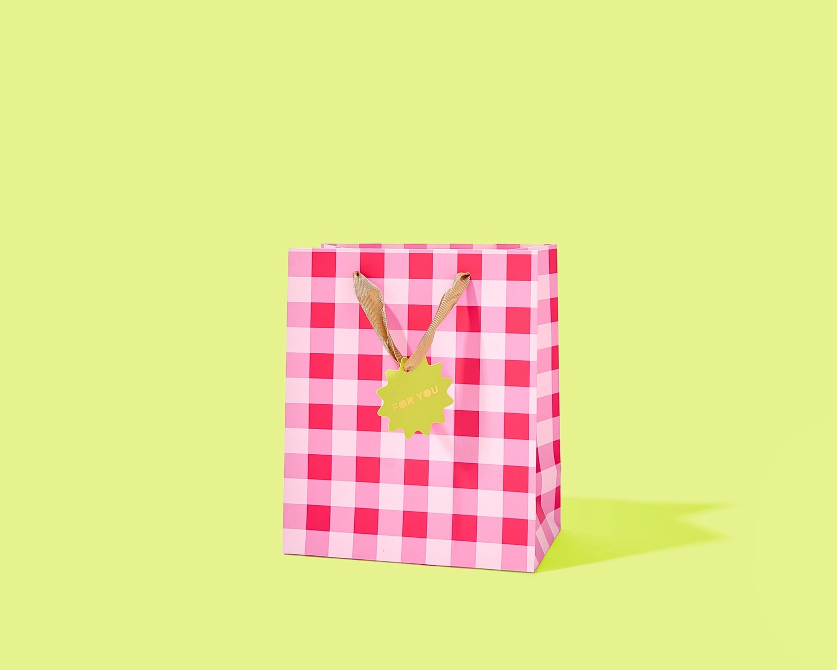 Gift Bags - Red + Pink Gingham