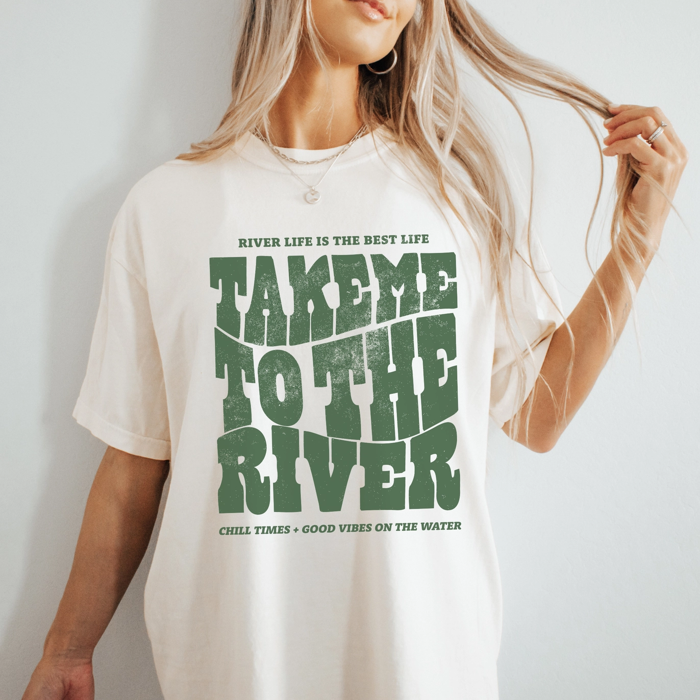 Take Me To the River T Shirt - Ivory