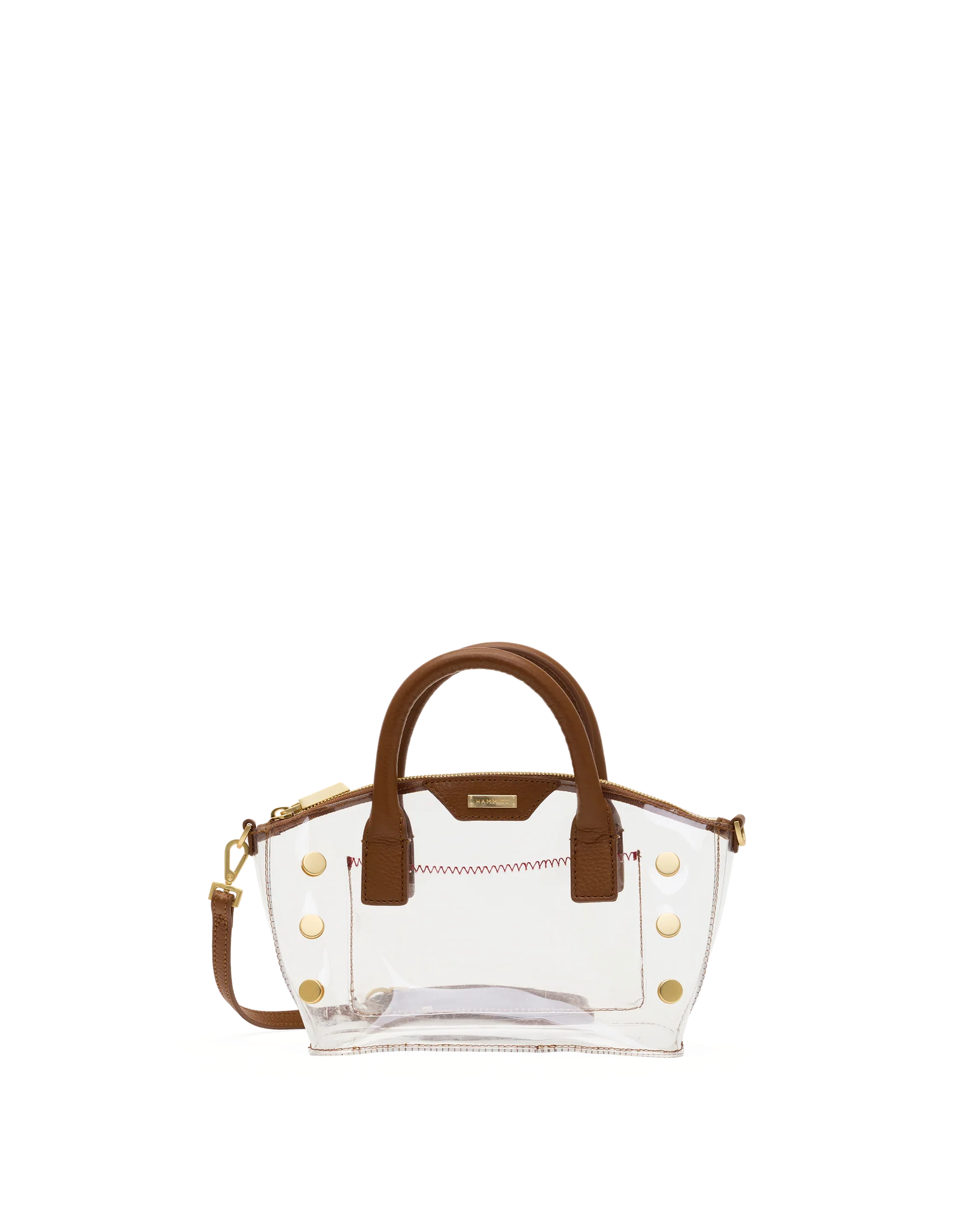 Hammitt Paula Clear - Mahogany Pebble/Brushed Gold