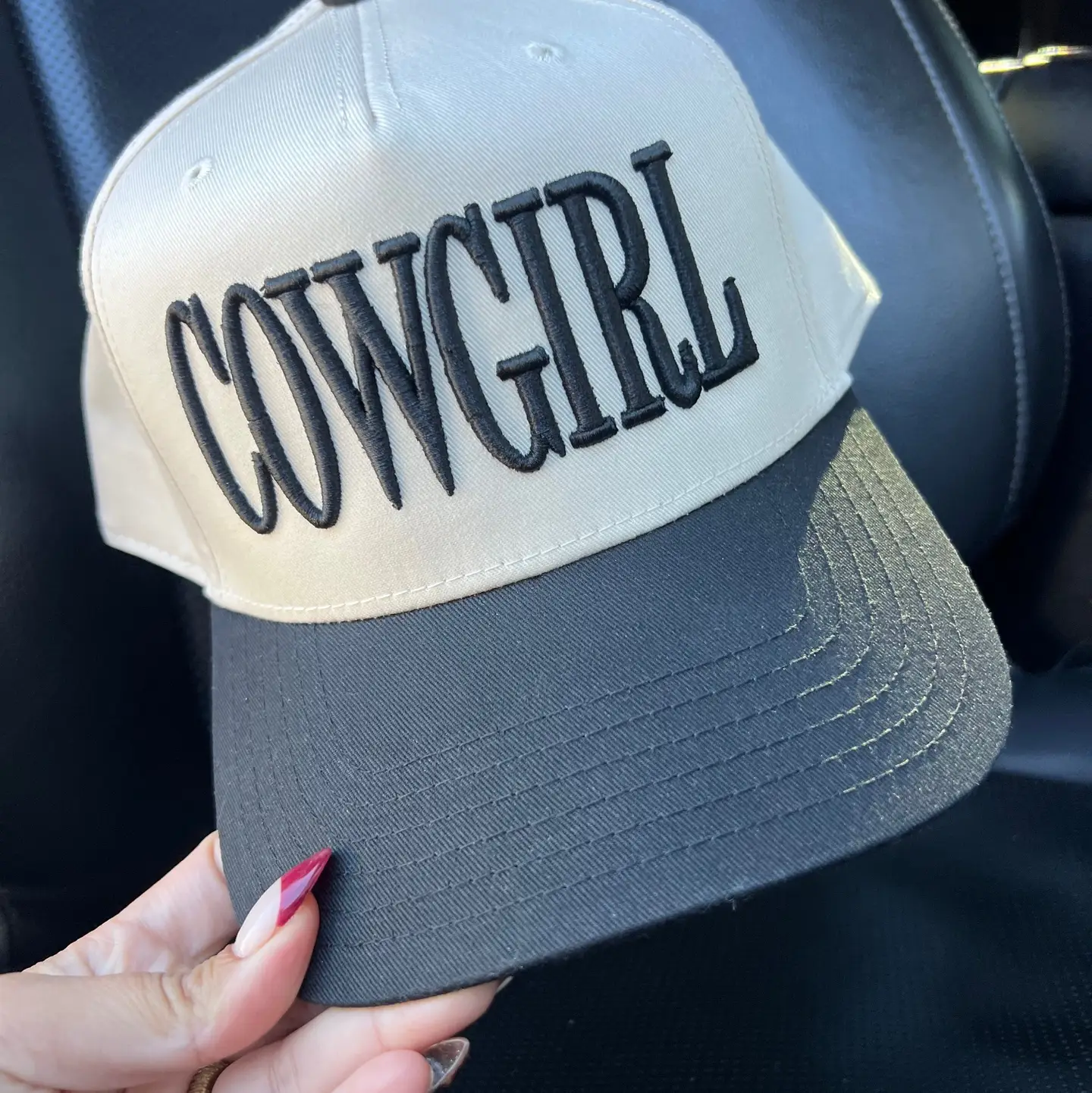 Cowgirl Embroidered Trucker Hat