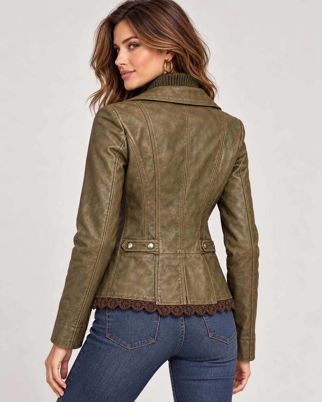 Montana Co Aztec Faux Fur Jacket