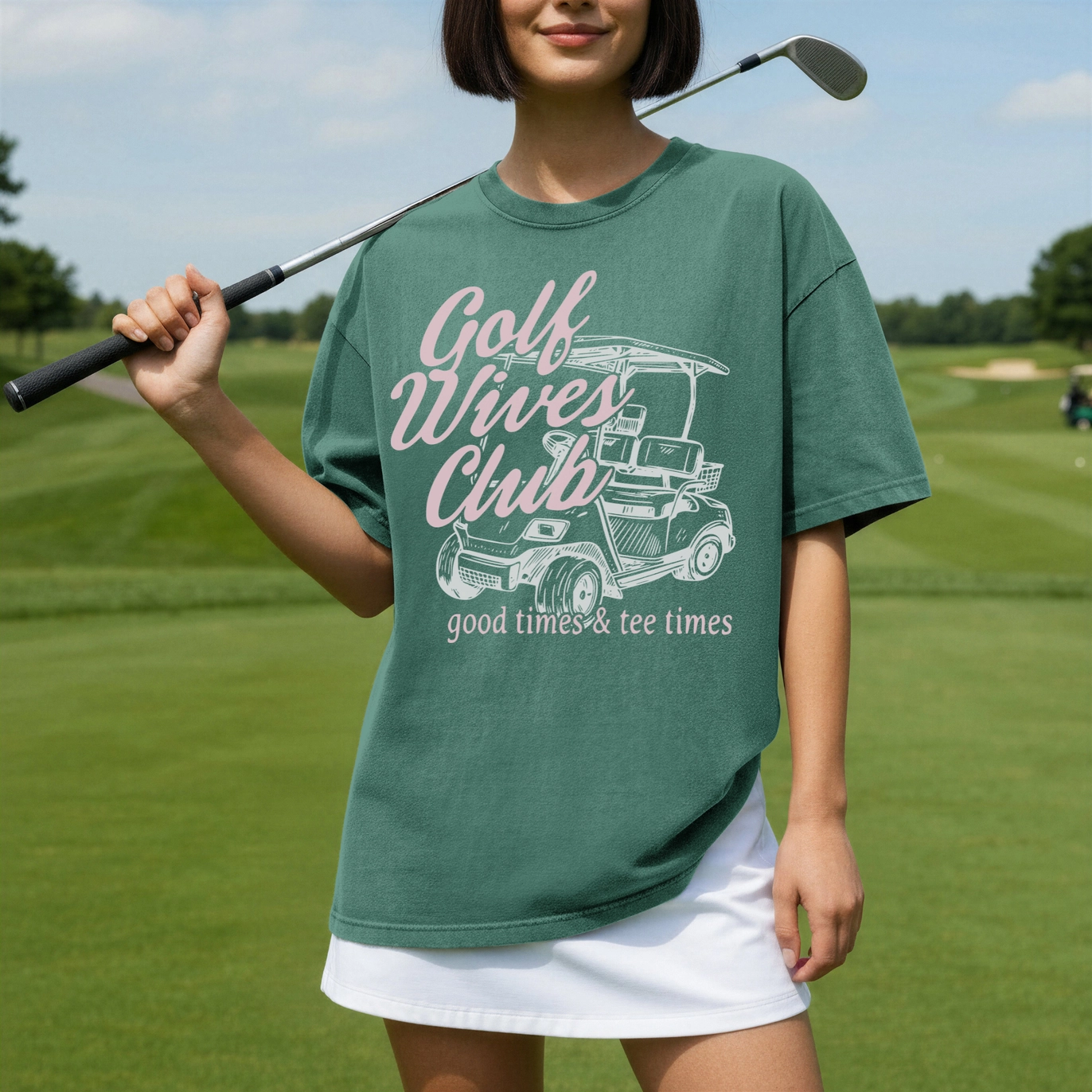 Golf Wives Club Graphic Tee - Light Green