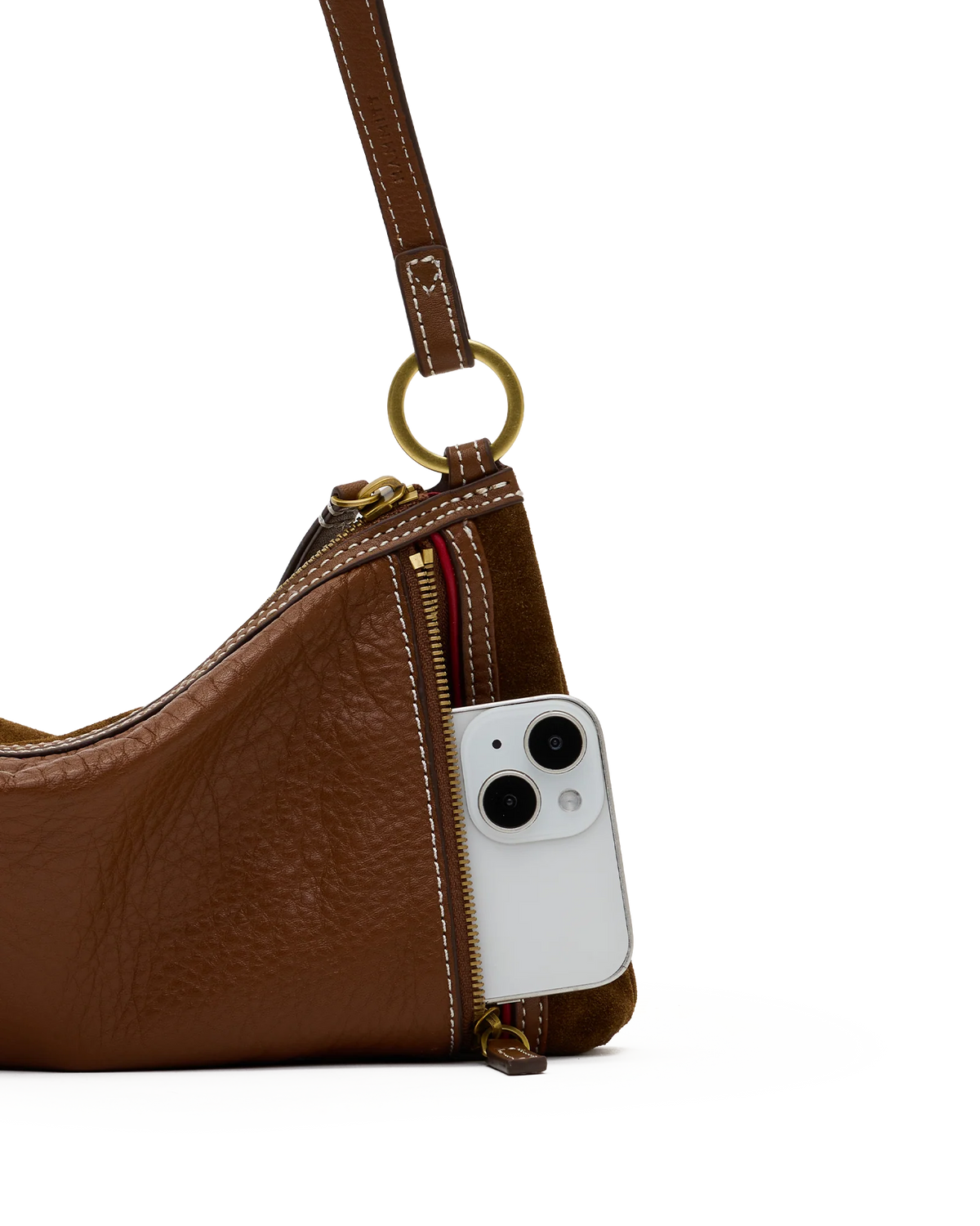 Hammitt Kyle Sml - Cinnamon Suede/Antique Gold
