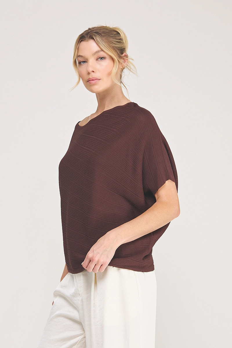 Knit Off Shoulder Top