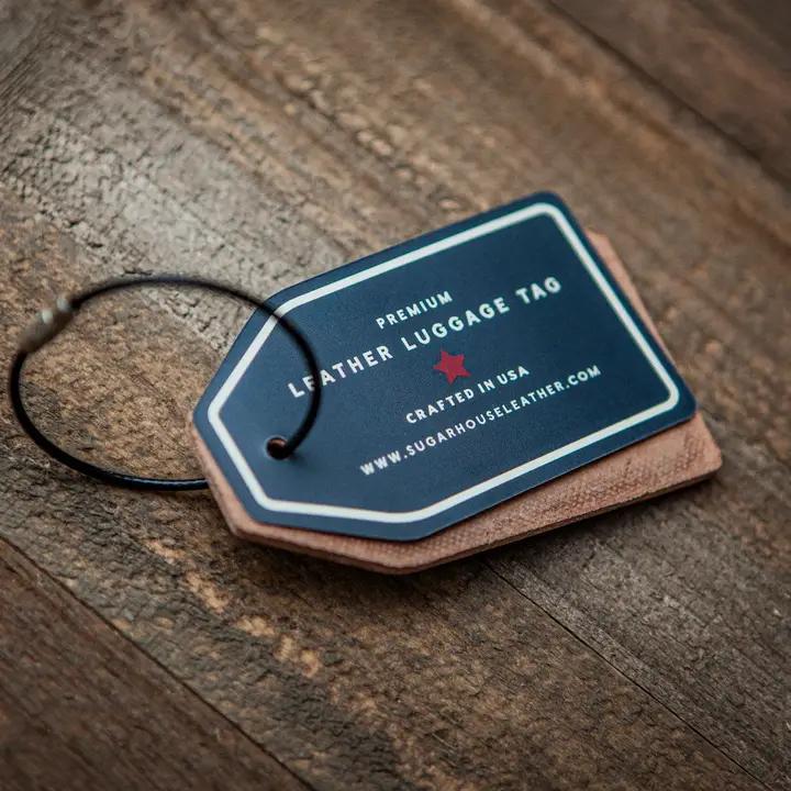 Sugarhouse Leather Luggage Tag