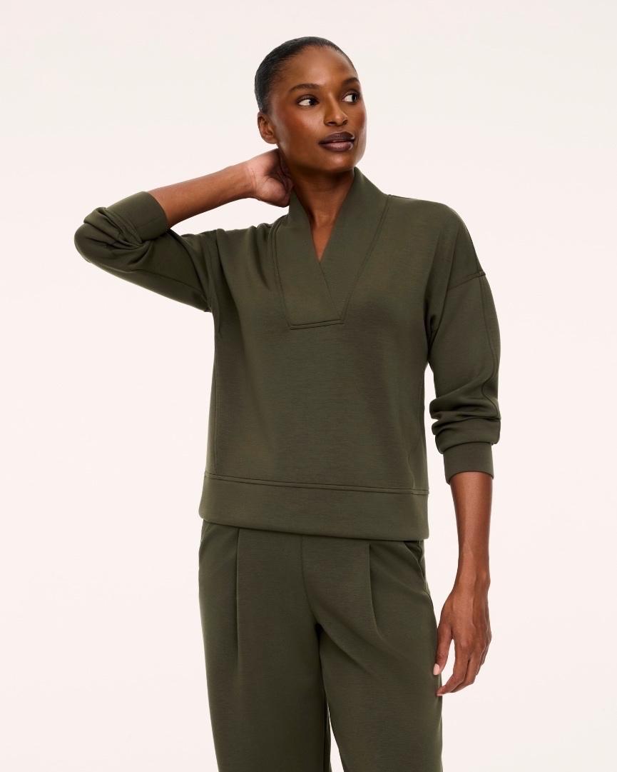 Spanx Airessentials V-Neck Long Sleeve Top