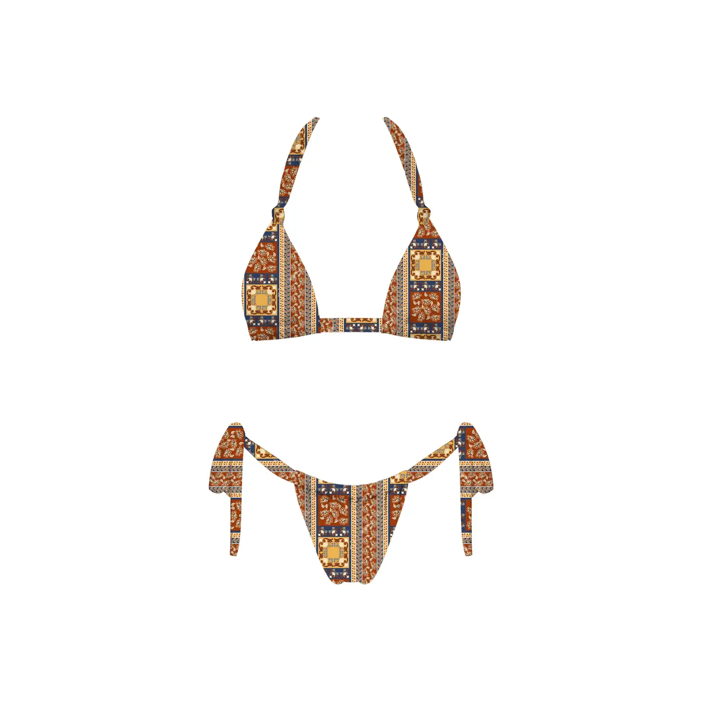Autumn Breeze Bikini Top - Brown