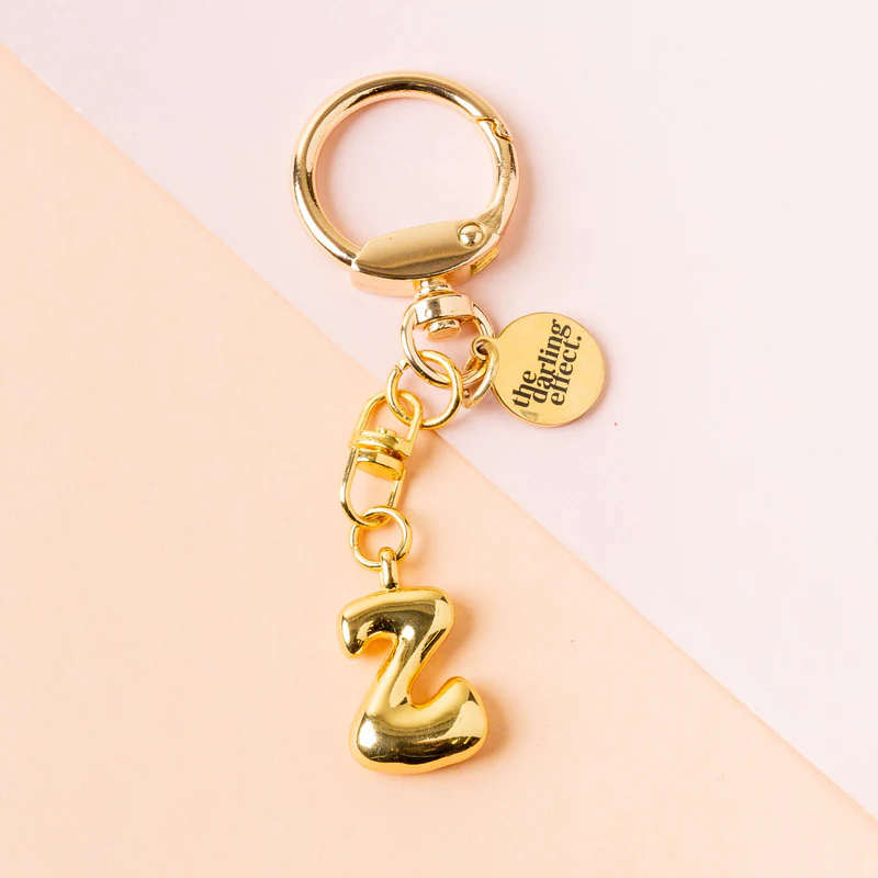 Bubble Letter Keychain