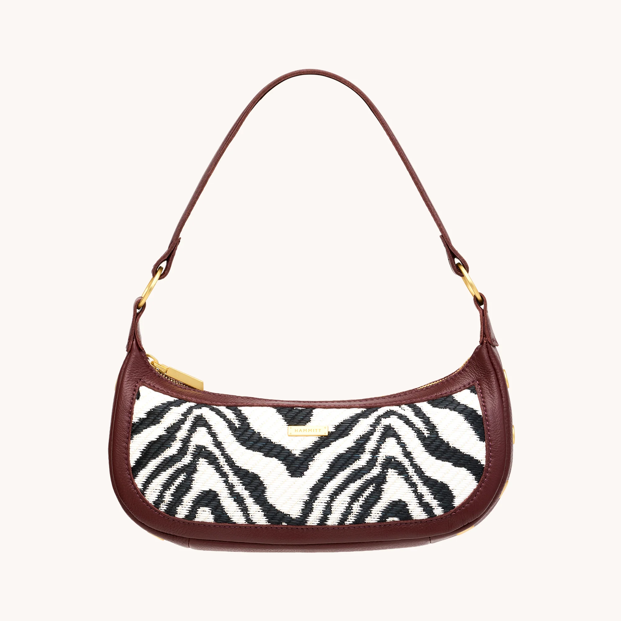 Hammitt Becker Sml - Zebra/Brushed Gold