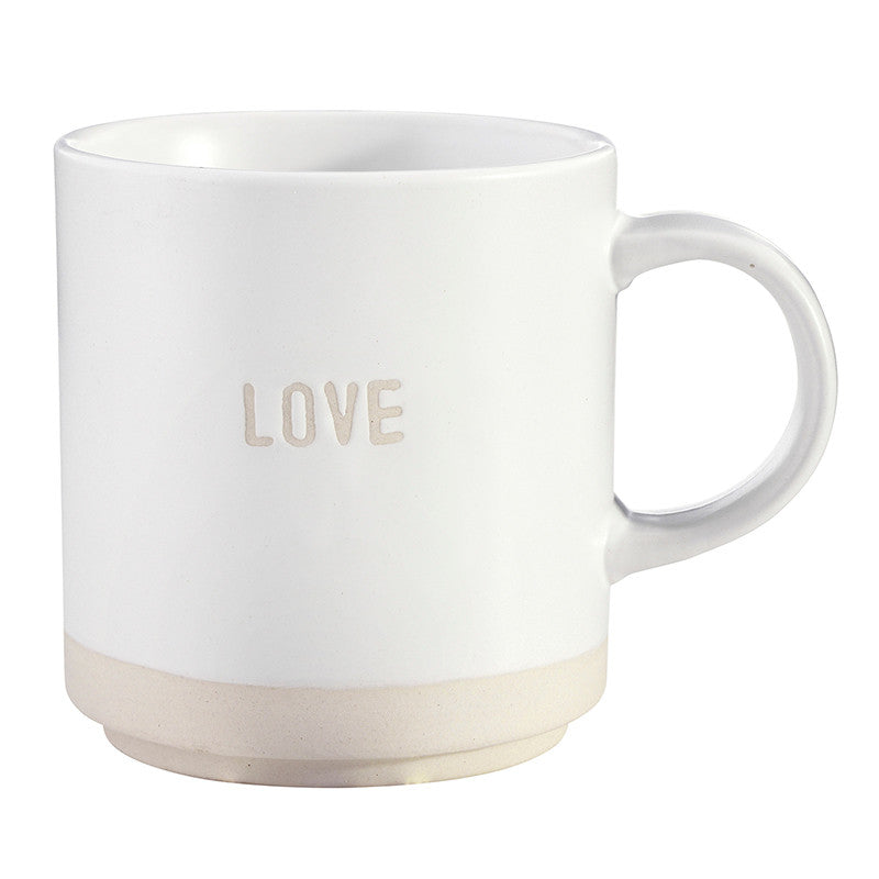 Face to Face Stackable Mugs - Love/Heart - Set of 2