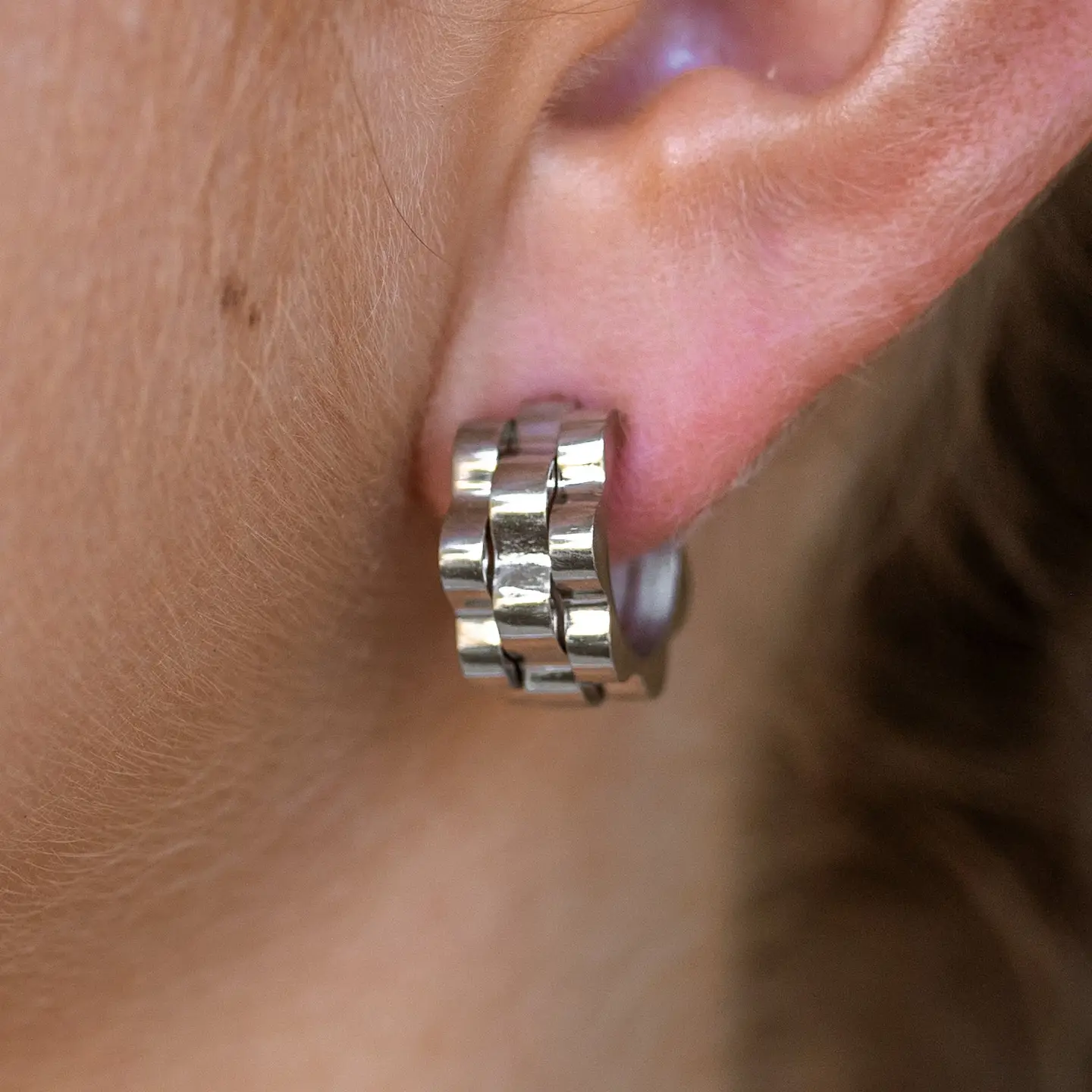 Lineage Hoops - Silver