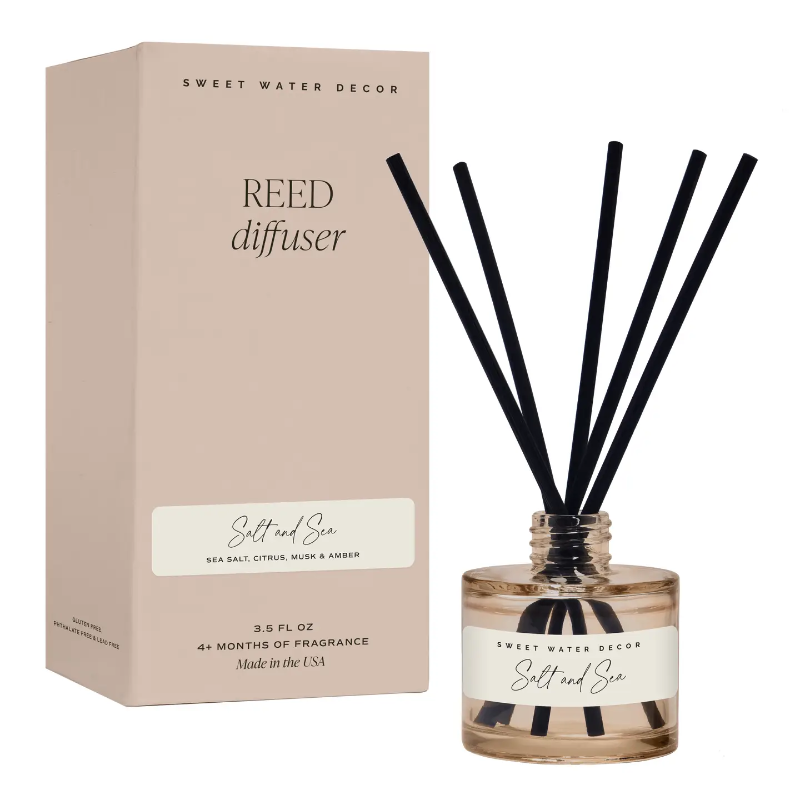 Sweet Water Decor Wildflowers and Salt Reed Diffuser - Home Decor & Gifts
