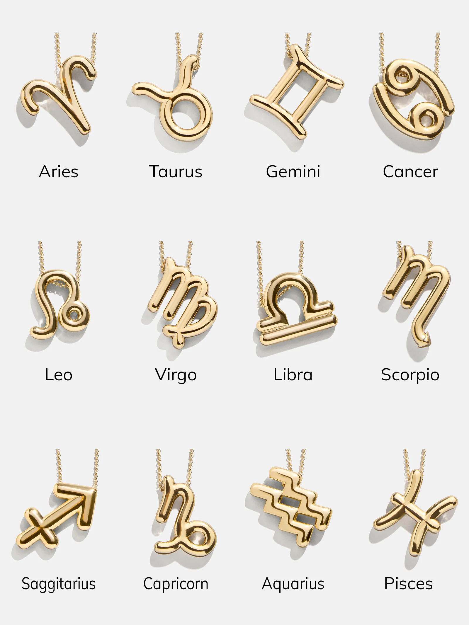 Bubble Zodiac Necklace