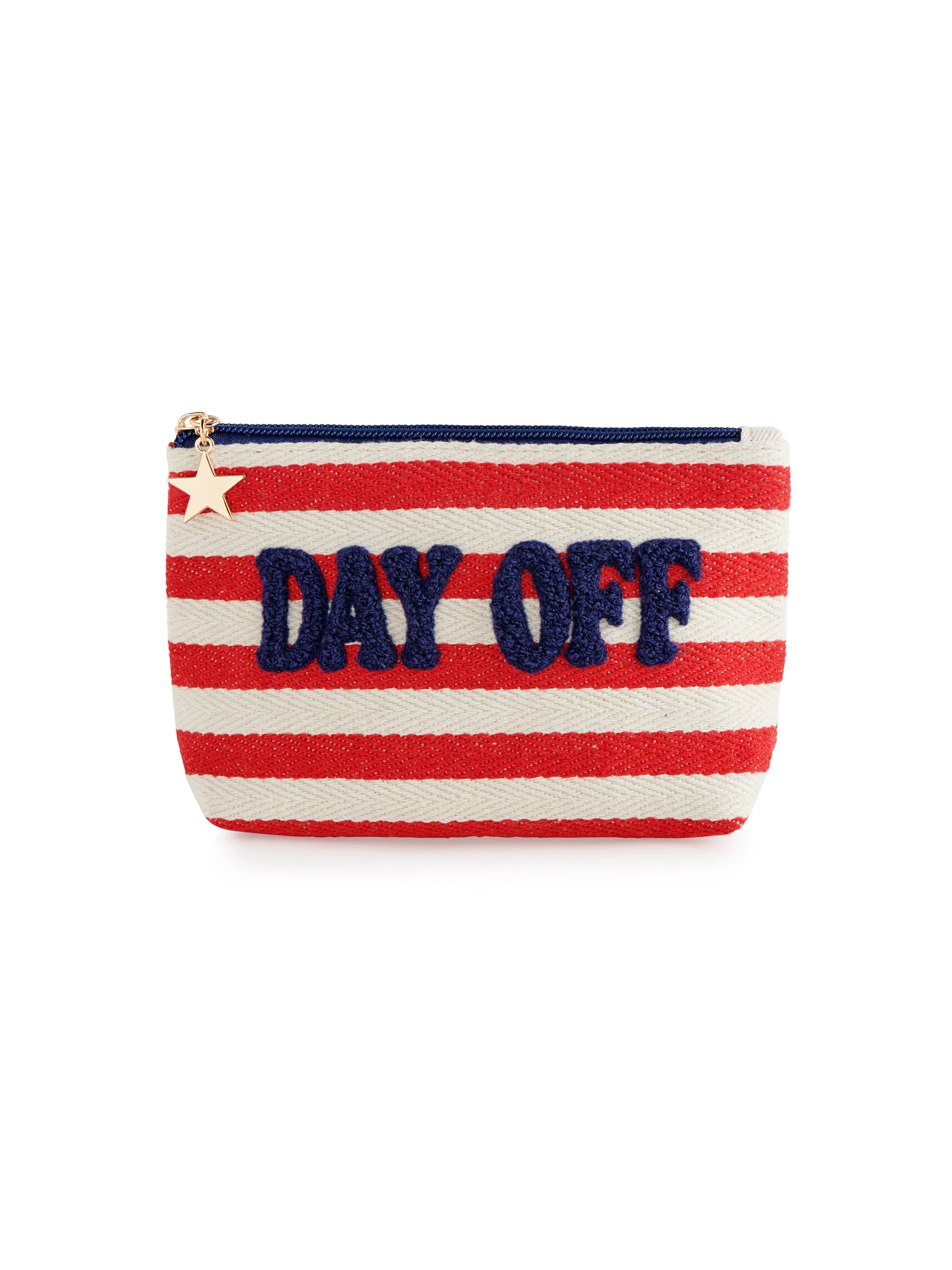 Shiraleah Morgan "Day Off" Small Zip Pouch - Red