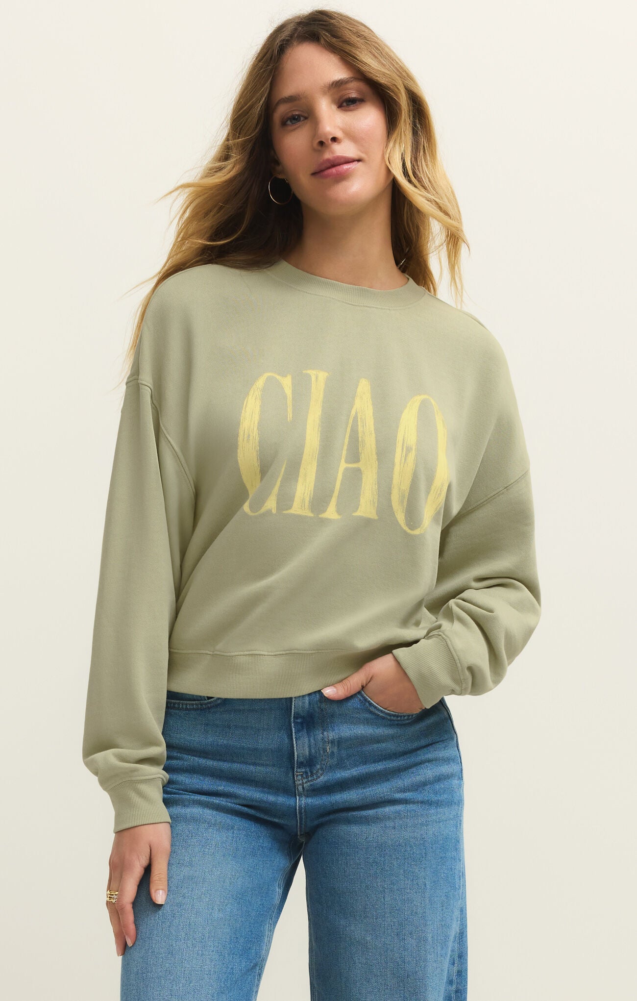 Ciao First Date Sweatshirt - Bay Leaf