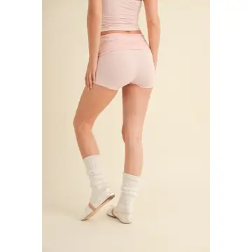 Soft Knit Jersey Foldover Shorts