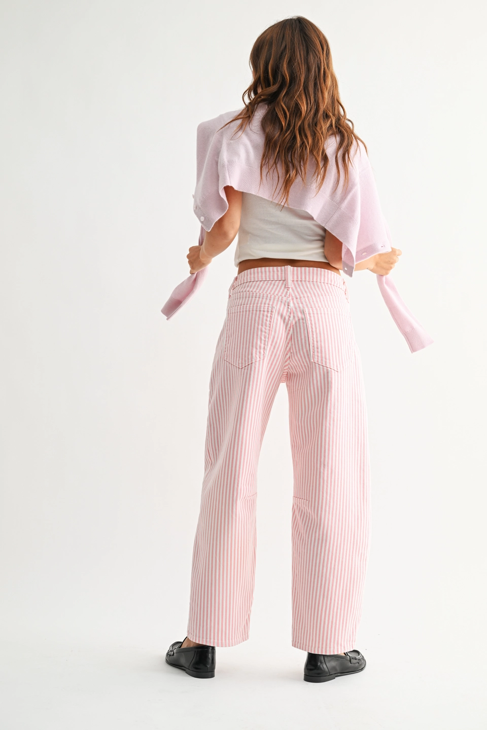 Pink Stripe Utility Seamed Barrel